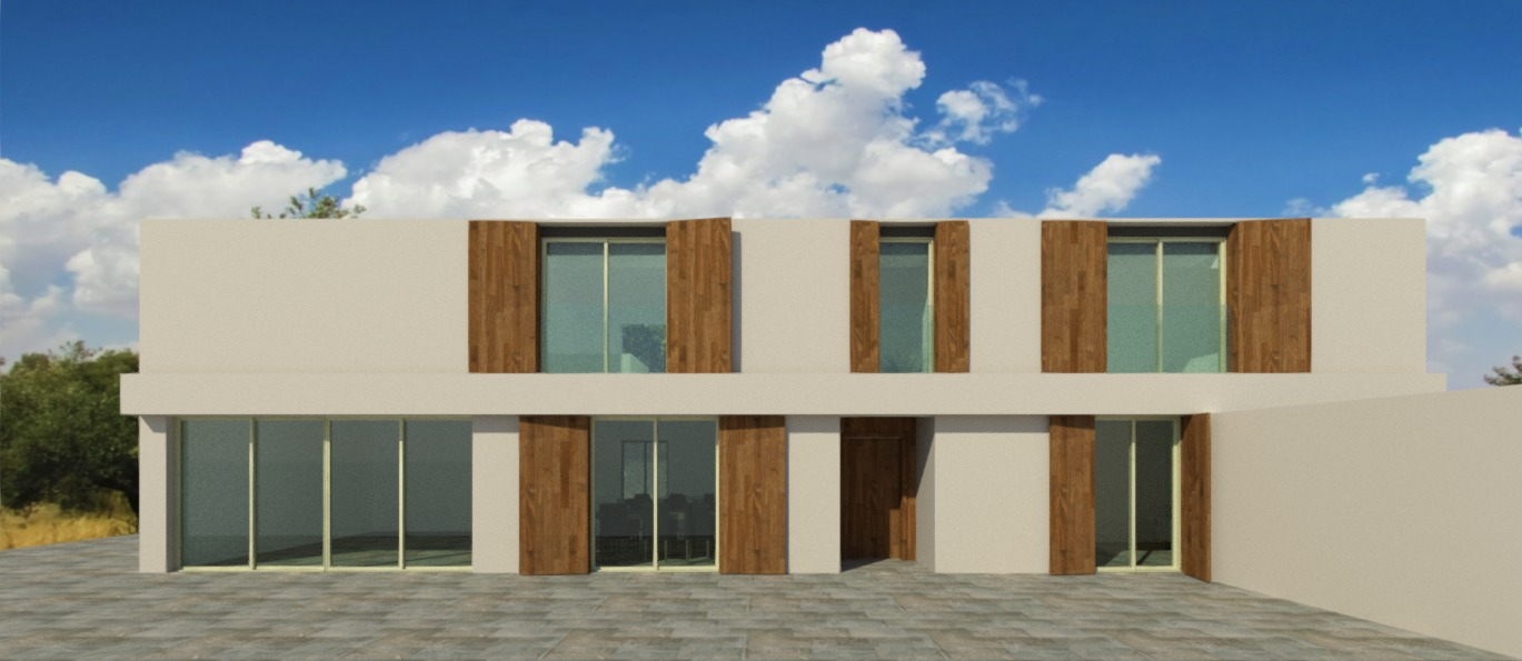 Visualização arquitetónica de projeto residencial em desenvolvimento pela Distak